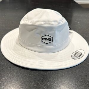 Ping White Bucket Hat